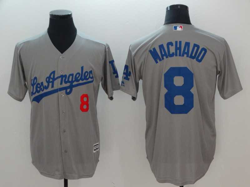 Dodgers 8 Manny Machado Gray Cool Base Stitched Baseball Jerseys,We sell and wholesale Dodgers 8 Manny Machado Gray Cool Base Stitched Baseball Jerseys on line form chian!